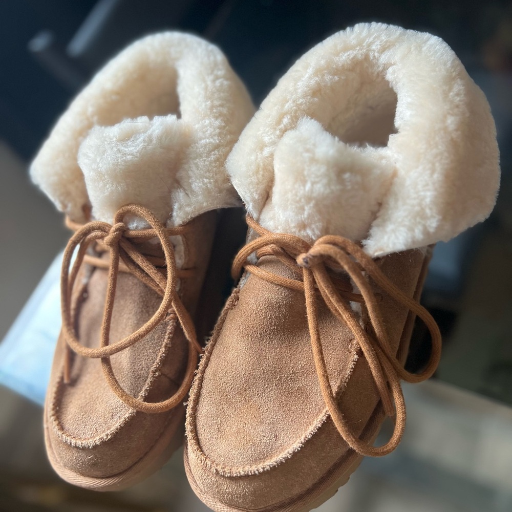UGG Tan and Cream Women's Slippers